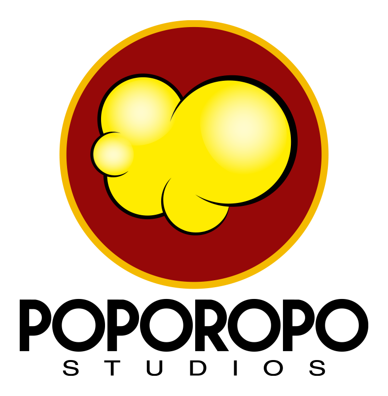 Logotipo de Poporopo Studio en sus colores originales